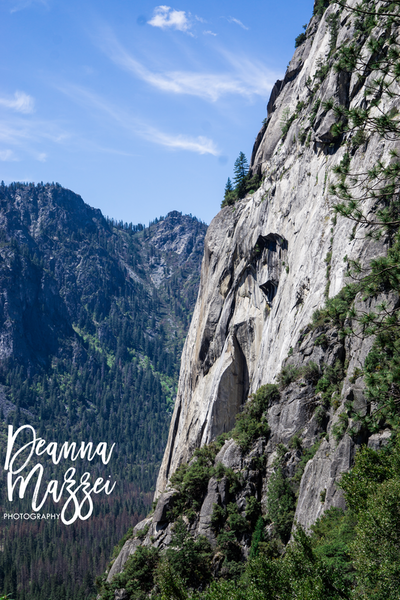 Side view of mountain at Yosemite